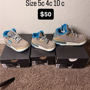 Jordan Kids Sneakers in Gray and Blue